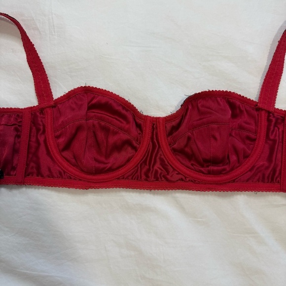 Dolce & Gabbana Red Sequin Balconette Bra - Picture 15 of 17